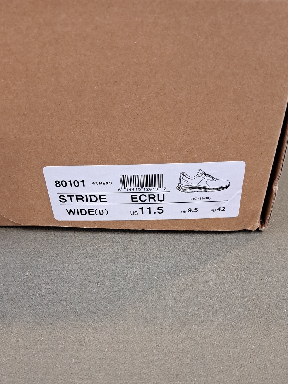 Orthofeet Stride Hands-Free Sneakers - Color: Ecru - Size: Women 11.5 Wide (D) - Picture 11 of 13